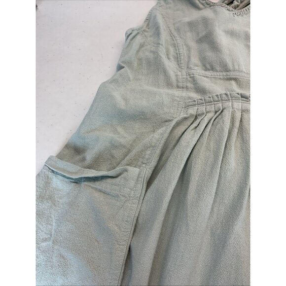 Free People Next Level Jumpsuit Sage Green Cotton Boho Small Wide Leg Sz S - Picture 10 of 16